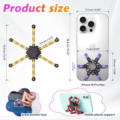 Gokeey Transformable Fidget Spinners Toys 4 Pcs for Kids and Adults Stress Relief Sensory Toys for Boys and Girls Age 8-13 Fingertip Gyros Easter