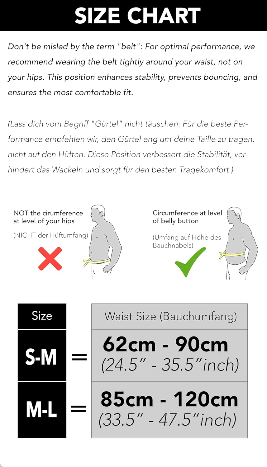 Fitgriff Running Belt for Men & Women - Secure Jogging Pouch for Phone, Keys & Essentials - For All Cell Phones