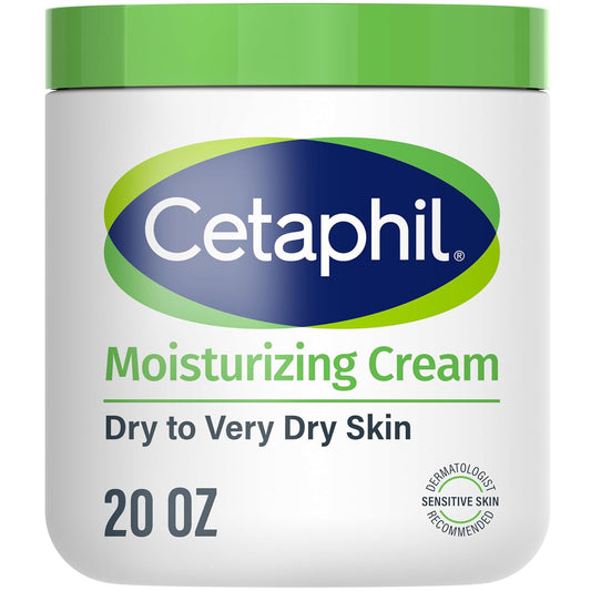 Cetaphil Face & Body Moisturizer, Hydrating Moisturizing Cream for Dry to Very Dry, Sensitive Skin, NEW 20 oz, Fragrance Free