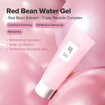 Beauty of Joseon Red Bean Water Gel Hydrating Peptide Hydro Boost Moisturizer for Acne Prone Dry Skin, Korean Skin Care for Men and Women