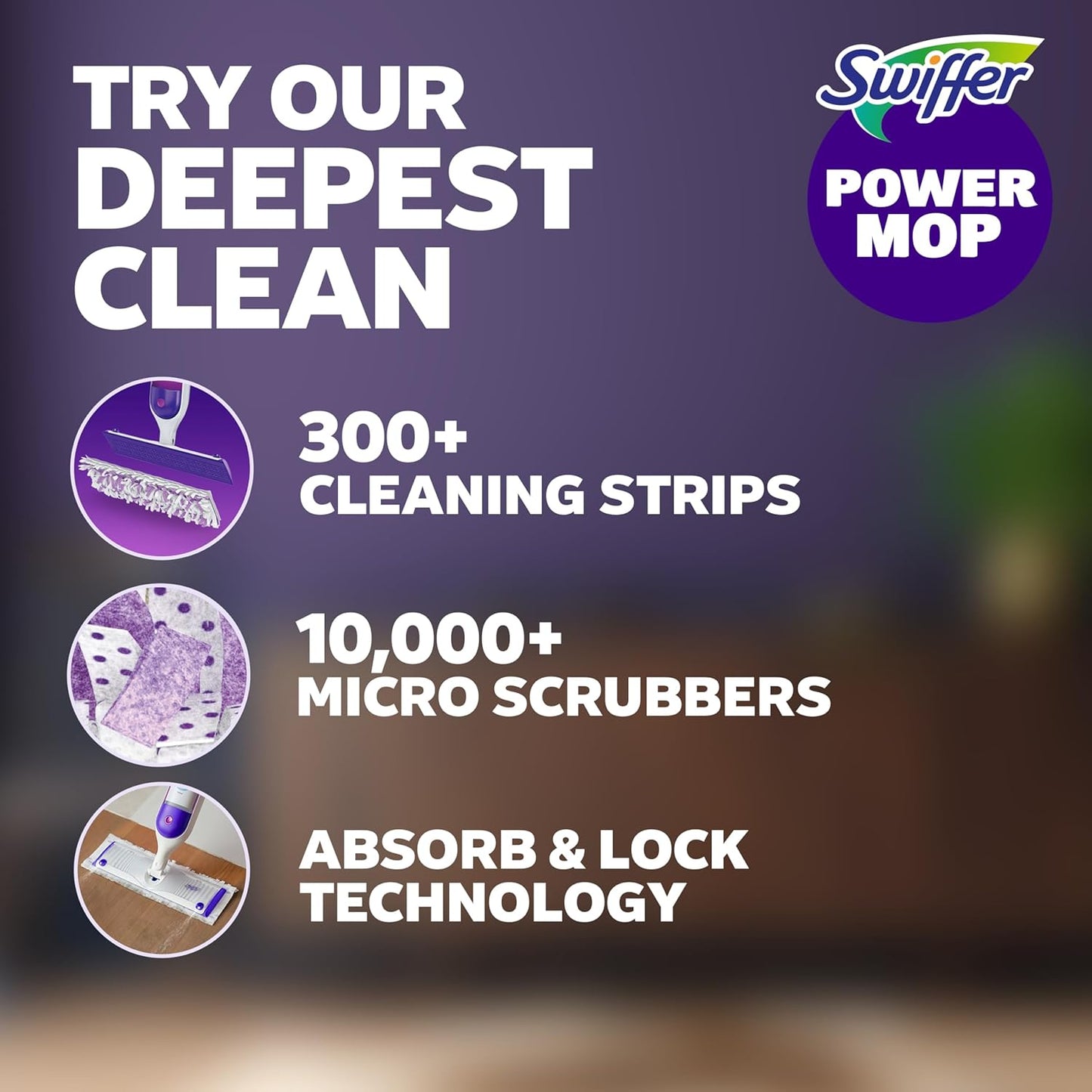 Swiffer PowerMop Multi-Surface Mop Kit for Floor Cleaning, Fresh Scent, Mopping Kit Includes PowerMop, 2 Mopping Pad