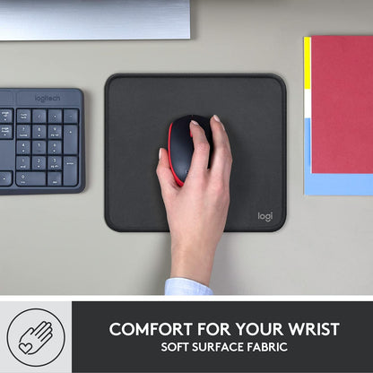 Logitech Mouse Pad - Studio Series, Computer Mouse Mat with Anti-Slip Rubber Base, Easy Gliding, Spill-Resistant Surface, Durable Materials
