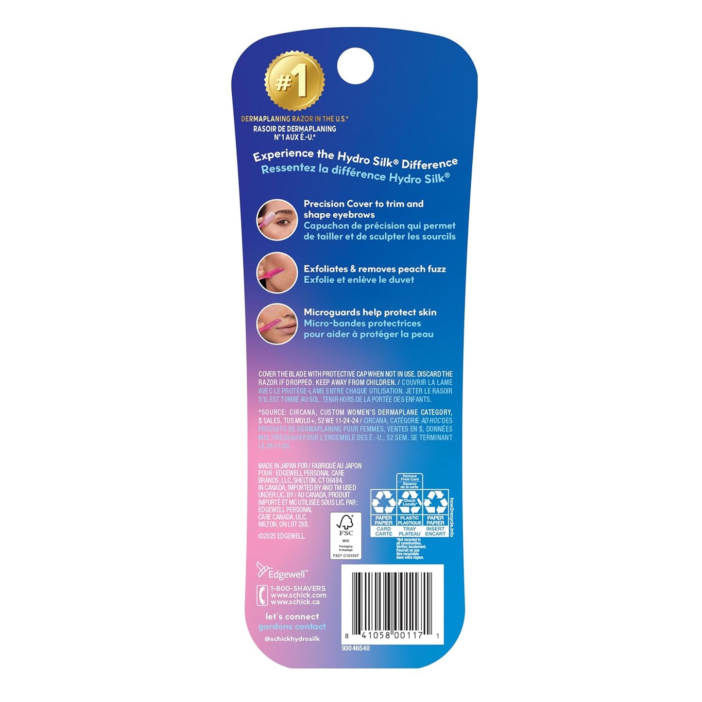 Schick Hydro Silk Touch-Up Razor 3 Count