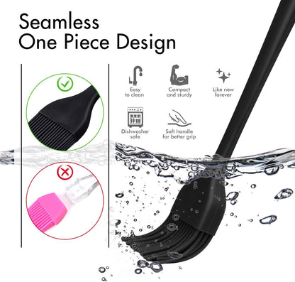 HOTEC 600 Heat Resistasnt Basting Brushes, BPA Free Silicone Pastry