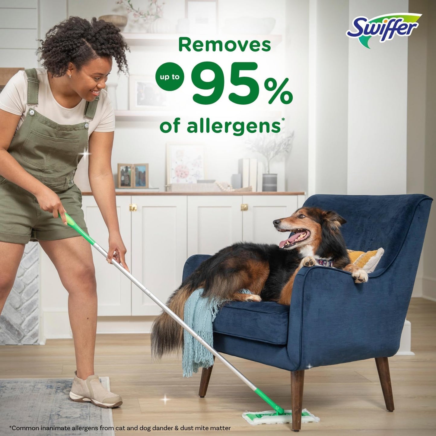 Swiffer Sweeper 2-in-1 Mops for Floor Cleaning, Dry and Wet Multi Surface Floor Cleaner, Sweeping and Mopping Starter