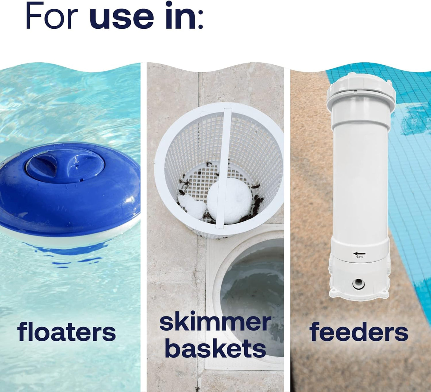 HTH 42049 Pool Care 1" Chlorine Tabs, Swimming Pool Sanitizer with Added Clarifier - Eliminates Bacteria & Algae, Makes Water Clean & Crystal