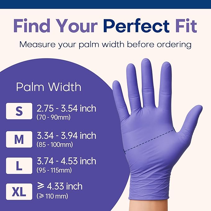 Supmedic Medical Soft Max Nitrile Disposable Gloves, 100 Ct Latex-Free Powder-Free Food Safe Cooking Cleaning Lab Exam Glove