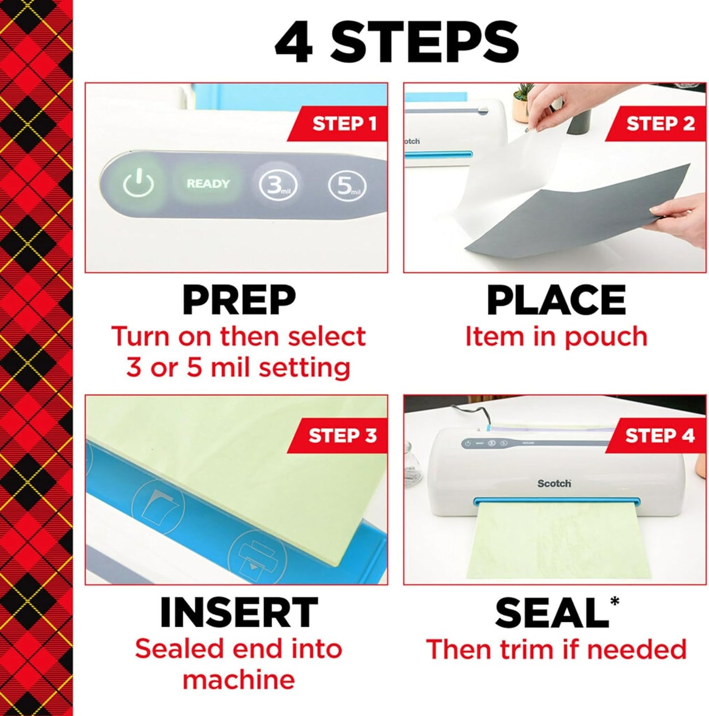 Scotch Thermal Laminating Pouches, 200 Count, Clear, 3 mil., Ideal Office or School Supplies, Fits Letter Sized Paper (8.9 in. 11.4 in.)