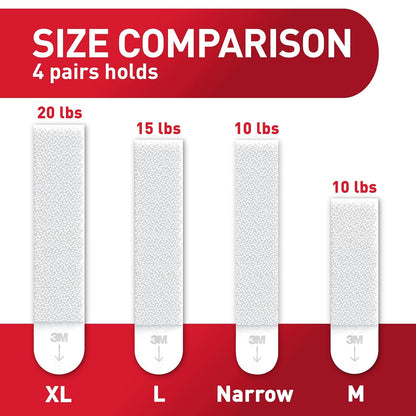 Command 15 lb Large Picture Hanging Strips 14 Pairs (28 Strips), Damage-Free Hanging Picture Hangers, No Tools Wall Hanger for Home