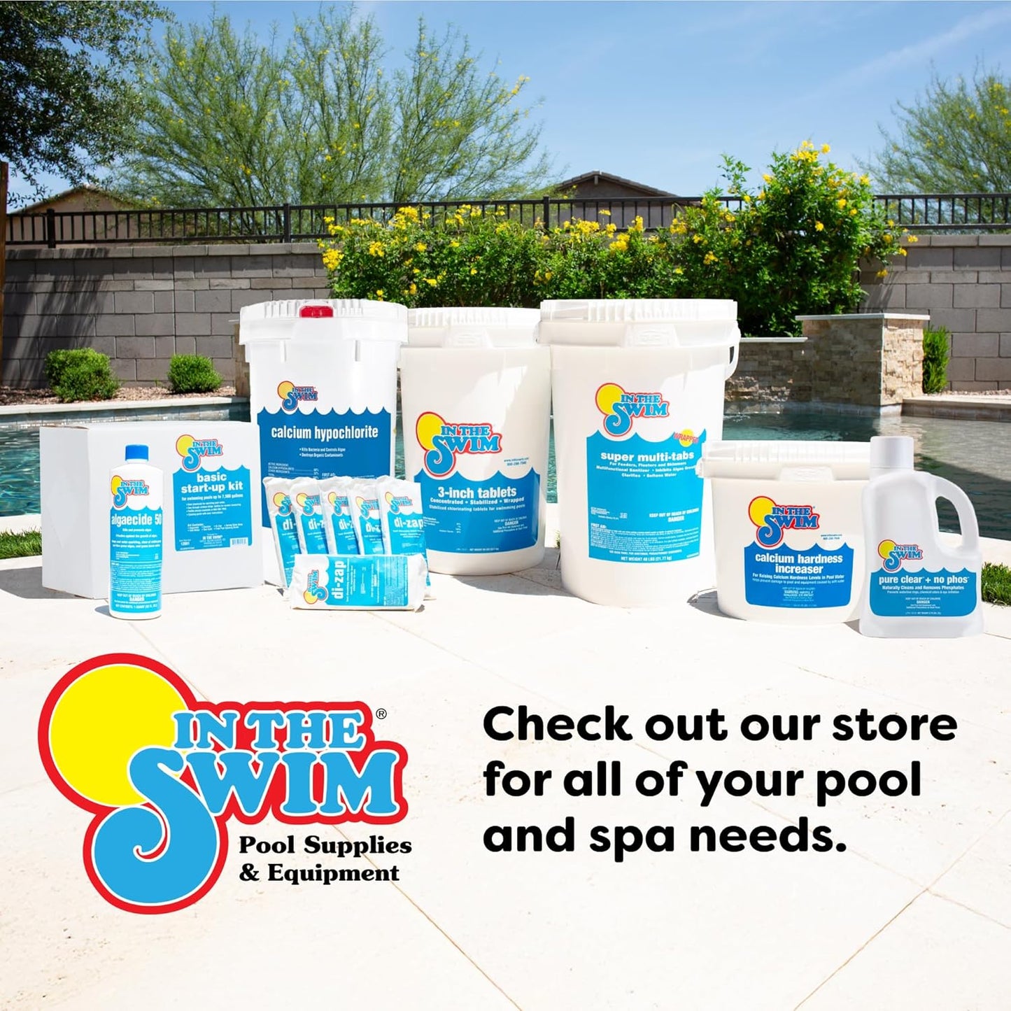 In The Swim Pool Shock 68% Cal-Hypo Granular Sanitizer for Crystal Clear Water Defends Against Bacteria, Algae, and Microorganisms - 12 X 1 Pound