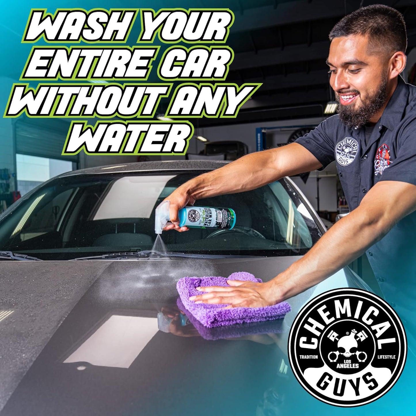 Chemical Guys Swift Wipe Sprayable Waterless Car Wash Spray - Spray and Wipe to Safely Clean and Shine Cars, Trucks, Motorcycles, RV &