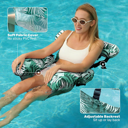 SLOOSH Inflatable Pool Floats Adult,2 Packs Floating Lounge Chairs,Blow up Pool Noodles for Adult Heavy
