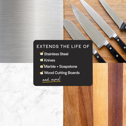 Thirteen Chefs Mineral Oil - 8 oz Food Grade Conditioner for Wood Cutting Board, Countertop & Butcher