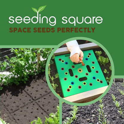 Seeding Square - Patented Seed and Seedling Spacer Tool for Bigger