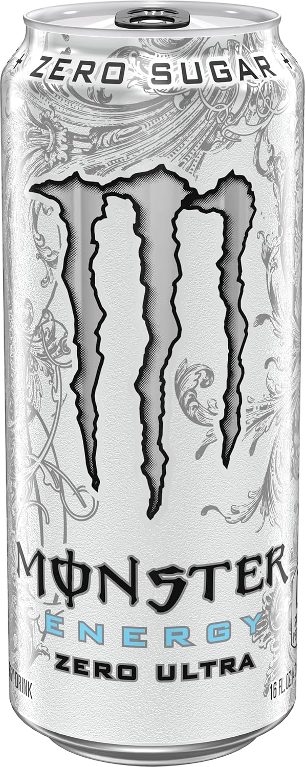 Monster Energy Zero Ultra, Sugar Free Energy Drink, 16 Ounce5