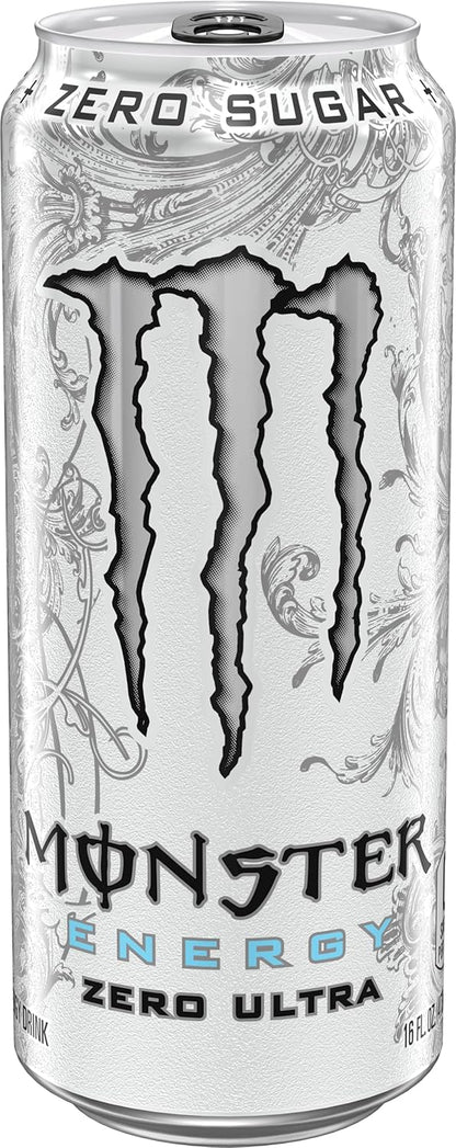 Monster Energy Zero Ultra, Sugar Free Energy Drink, 16 Ounce5