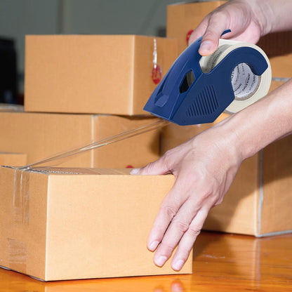 Amazon Basics Heavy Duty Packaging Tape with Dispenser for Shipping, Sealing Boxes, Moving and Storing, 1.88" x 22.2 yds