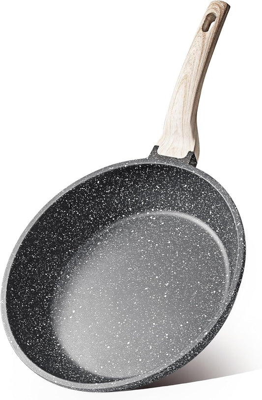 CAROTE Nonstick Frying Pan Skillet,Non Stick Granite Fry Pan Egg Pan Omelet Pans, Stone Cookware Chef's Pan, PFOA