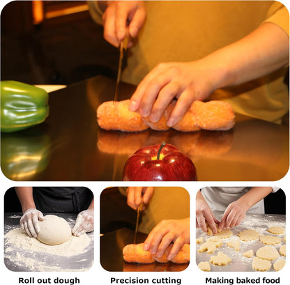 Stainless Steel Cutting Boards for Kitchen, Kneading Cutting Board Mats, Metal Cutting Board for Meat, Fruits, Vegetables