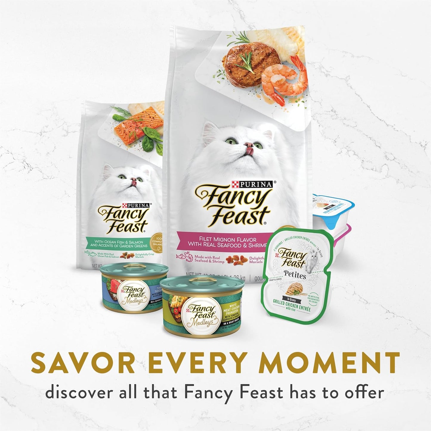 Purina Fancy Feast Lickable Wet Cat Food Broth Complement Classics Collection Variety Pack - (2) 1.4 oz. Pouches