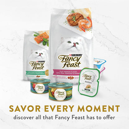 Purina Fancy Feast Lickable Wet Cat Food Broth Complement Classics Collection Variety Pack - (2) 1.4 oz. Pouches