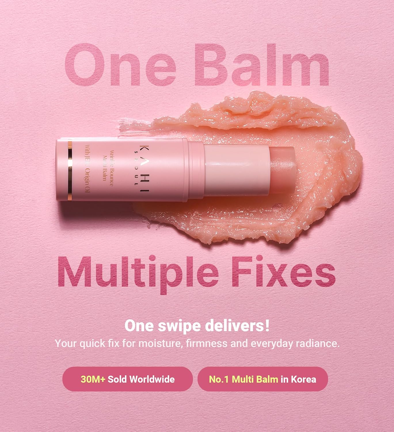 KAHI Wrinkle Bounce Multi Balm Stick, PDRN Collagen Wrinkle