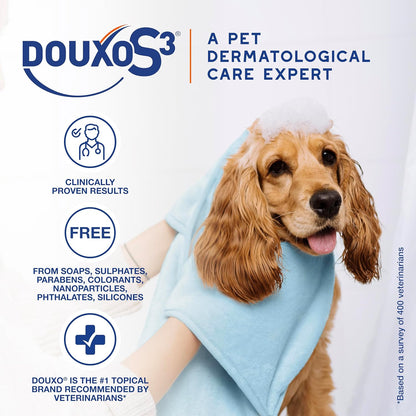 Douxo S3 Pyo Pads, Contains 3% Chlorhexidine & 0.5% Ophytrium, Antiseptic & Hydrating, For Bacterial or Yeast Skin Infections, For Dogs and