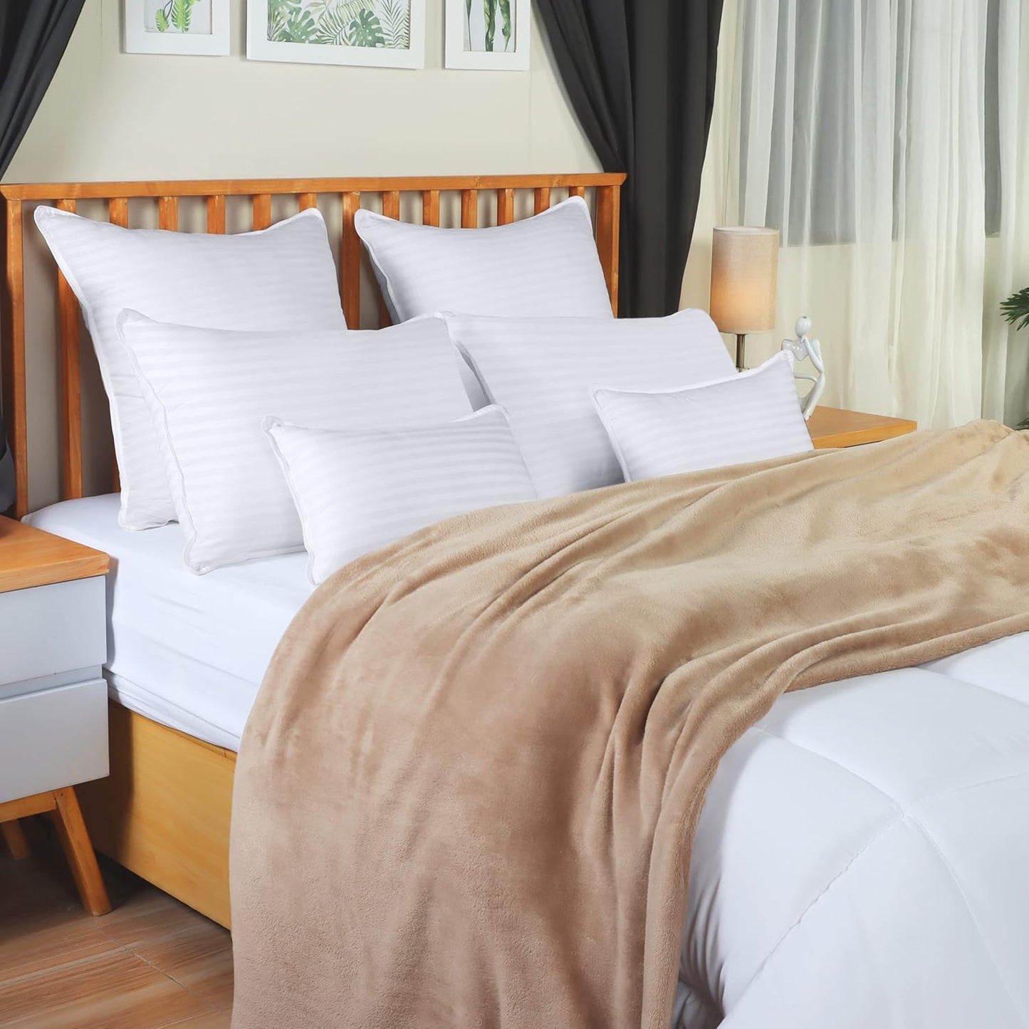 Utopia Bedding Bed Pillows for Sleeping Queen Size (White), Set of 2, Down Alternative Pillow for Sleeping, Cooling Hotel Quality Pillow Set for