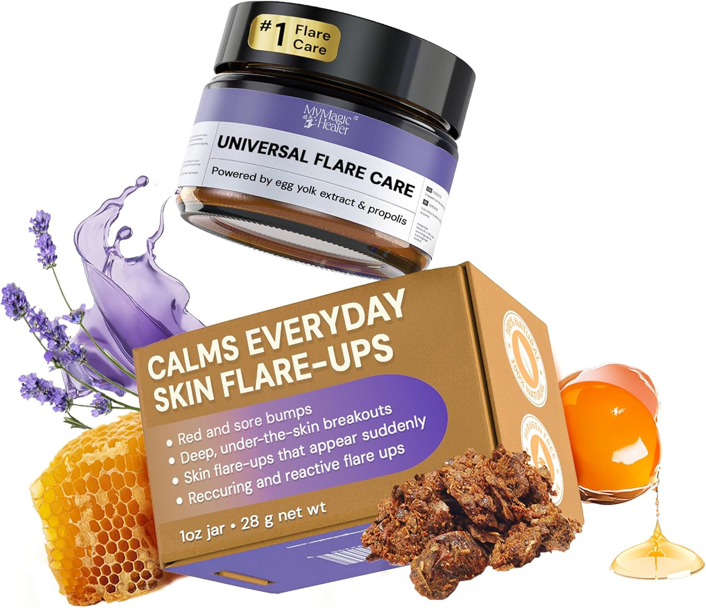 MyMagicHealer Universal Flare Care Multi-Purpose Solution, Skin Flare-Ups - Hidradenitis Suppurativa, Folliculitis, Boils, Cysts
