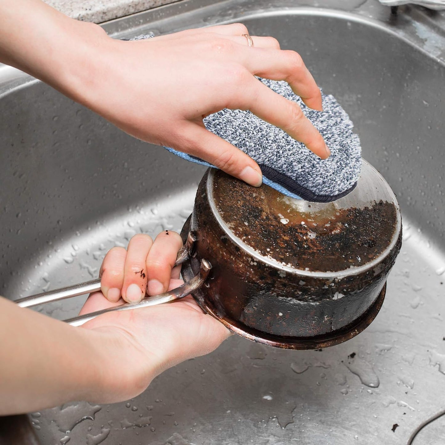 Multi-Purpose Sponges Kitchen by Scrub-it - Non-Scratch Microfiber sponges for