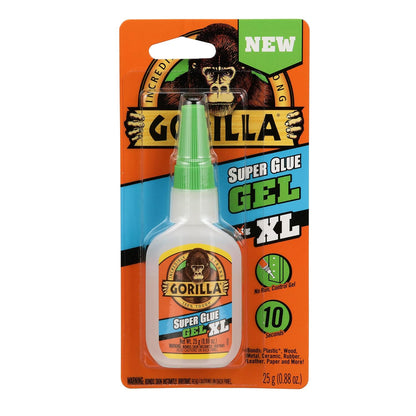 Gorilla Super Glue Gel XL, Clear 25g - FastSetting, NoDrip Control for Precise AllPurpose Repairs