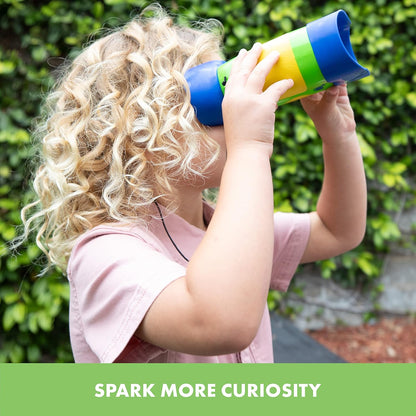 Educational Insights GeoSafari Kidnoculars - Toy Binoculars for Kids, Outdoor Toys for Kids Ages 4-8, Toddler Camping and Nature