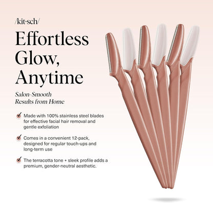 Kitsch Dermaplane Razor for Women Face Face Razors for Women &