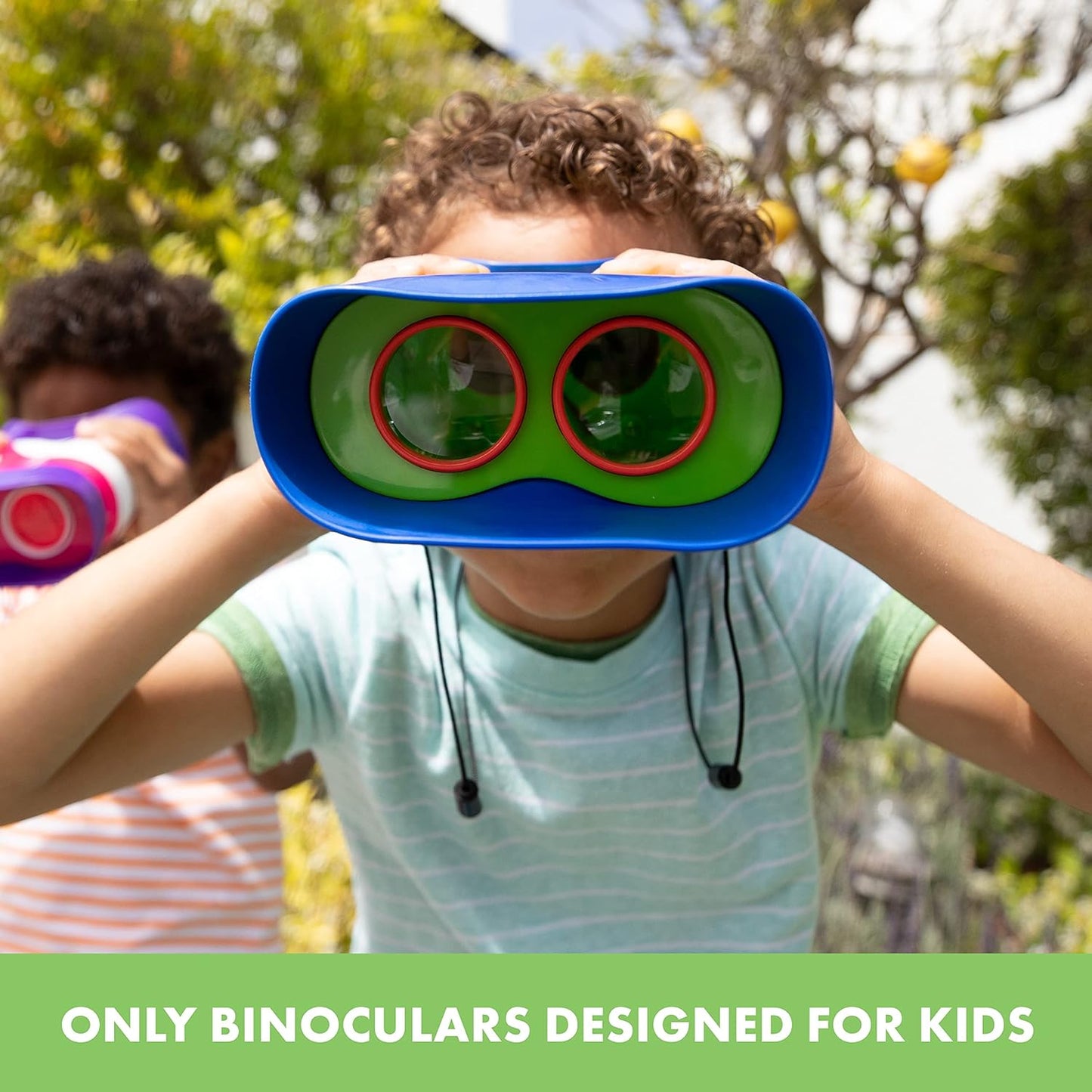 Educational Insights GeoSafari Kidnoculars - Toy Binoculars for Kids, Outdoor Toys for Kids Ages 4-8, Toddler Camping and Nature