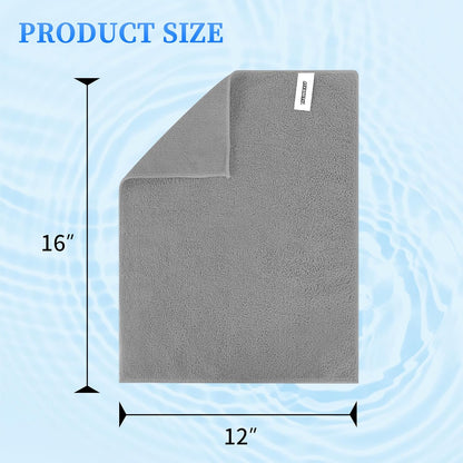 FIXSMITH Microfiber Cleaning Cloth - Pack of 8, Size: 12 x 16 in, Multi-Functional Cleaning Towels, Highly Absorbent Cleaning Rags