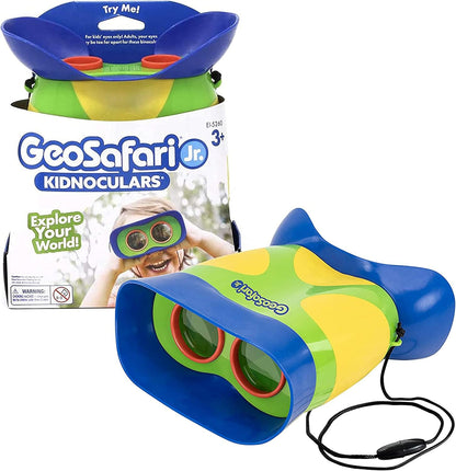 Educational Insights GeoSafari Kidnoculars - Toy Binoculars for Kids, Outdoor Toys for Kids Ages 4-8, Toddler Camping and Nature