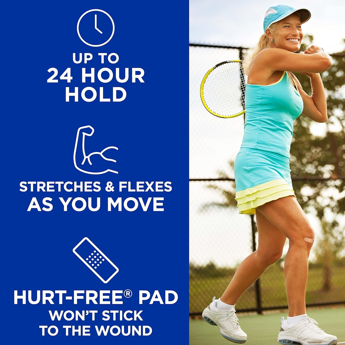 Band-Aid Brand Flexible Fabric Sterile Adhesive Bandages, Comfortable Cushioned Wound Care & Protection for Minor Cuts, Scrapes & Burns, First