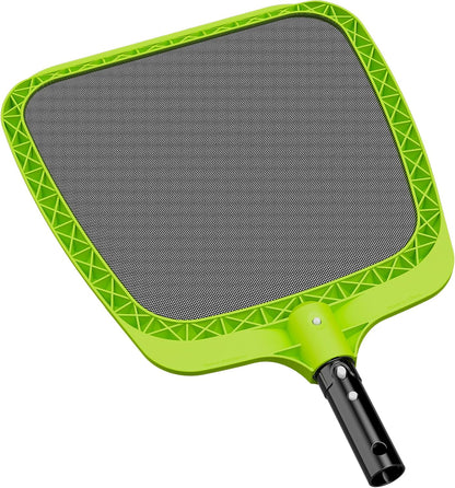 Sepetrel Pool Skimmer Net - Professional Heavy Duty Reinforced Frame Nylon Flat Leaf Rake Net,for Spa Pond Swimming