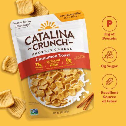 Catalina Crunch Protein Cereal, Sugar Free Breakfast Cereal with 11g of Protein, Gluten Free, Excellent Source of