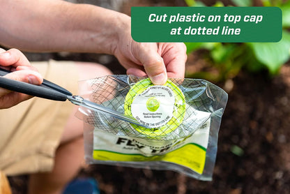 RESCUE! Outdoor Disposable Fly Trap Hanging Fly Catcher with Attractant Bait, Fly Bag for Patio