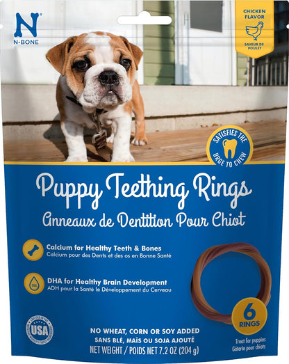 N-Bone Puppy Teething Ring Chicken Flavor (1 Pack Of 6 Rings)
