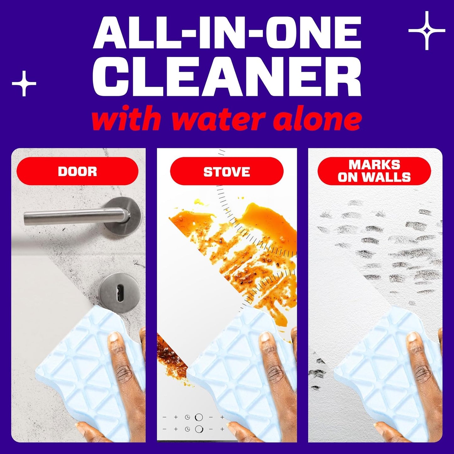 Mr. Clean Magic Eraser Sponge, All Purpose Cleaner, Cleaning Scrubber, Wall, Sneaker, Kitchen, Bathroom, Shower Cleaning Supplies, Melamine