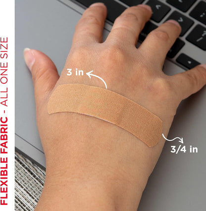 Band-Aid Brand Flexible Fabric Sterile Adhesive Bandages, Comfortable Cushioned Wound Care & Protection for Minor Cuts, Scrapes & Burns, First