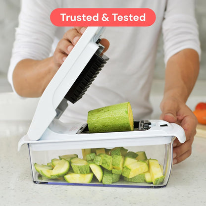 Fullstar The Original Pro Chopper - Vegetable Chopper and Spiralizer, Food Chopper with Container, Fruit Slicer, Kitchen Gadgets &