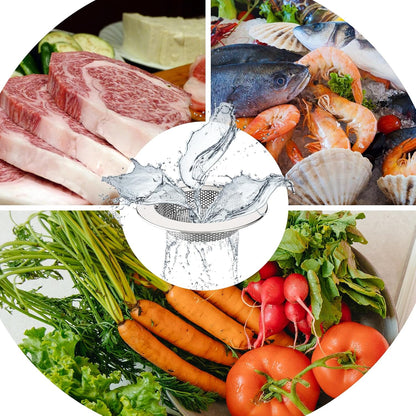 MR.SIGA Kitchen Sink Strainer, Stainless Steel Sink Drain Strainer, Dishwasher Safe, Outer Diameter 4.4 inch/11.2cm, Inner Diameter 3