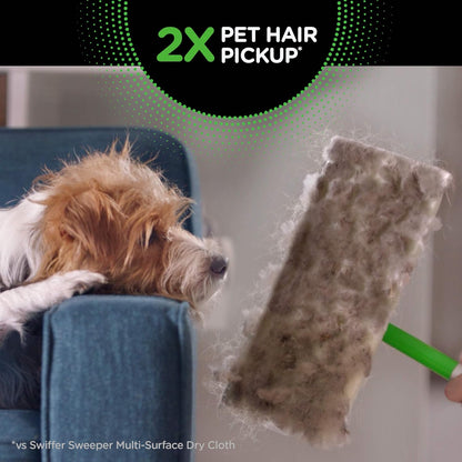 Sweep + Mop, Dry Pads Refill, Floor Cleaner for Dirt, Dust, Hair, Cleaning Cloths for Mopping Home, Bathroom