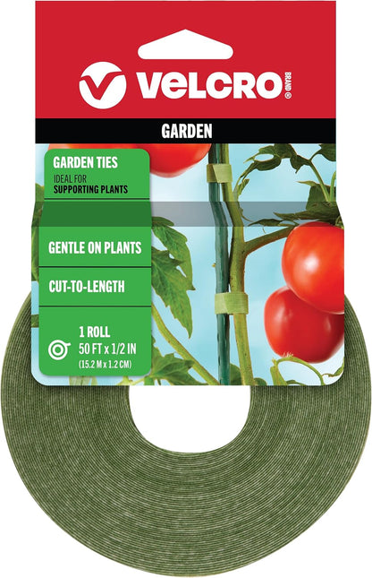 VELCRO Brand VEL-30071-USA ONE-WRAP Garden Ties, Plant Supports for Effective Growing, Strong Grips are Reusable and Adjustable
