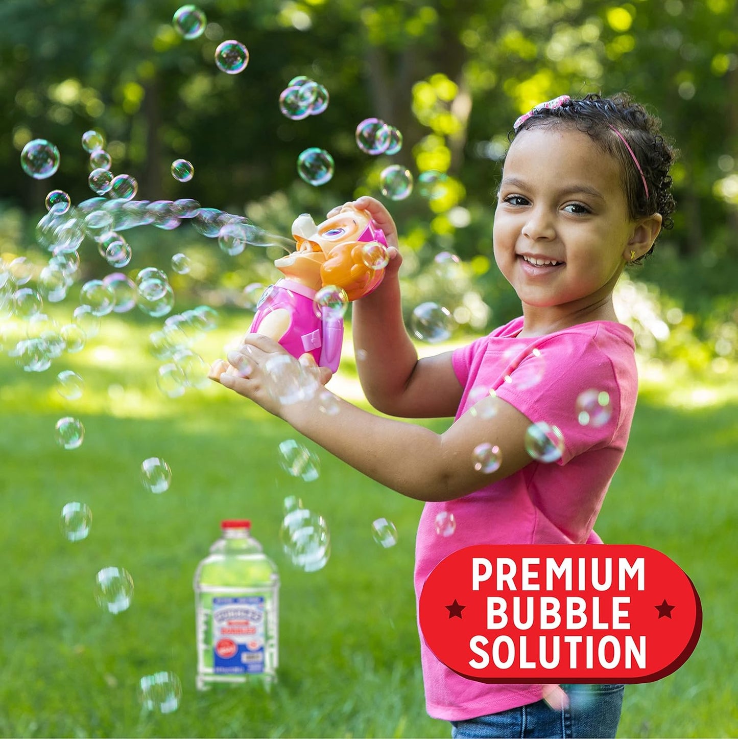 Little Kids Bubbles by Fubbles, Made in The USA, 64oz Non Toxic Bubble Solution, Refill Solution for Bubble Machines and Bubble Toys