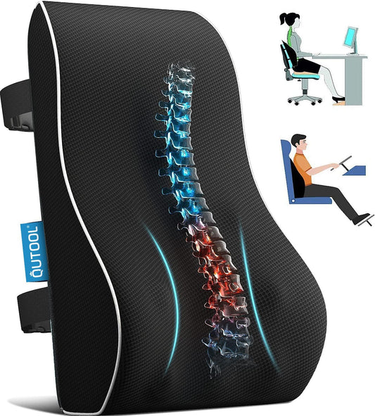 Lumbar Support Pillow for Office Chair, Office Home Essentials,Gifts for Mom,Dad, Back Support Pillow for Car, Chair