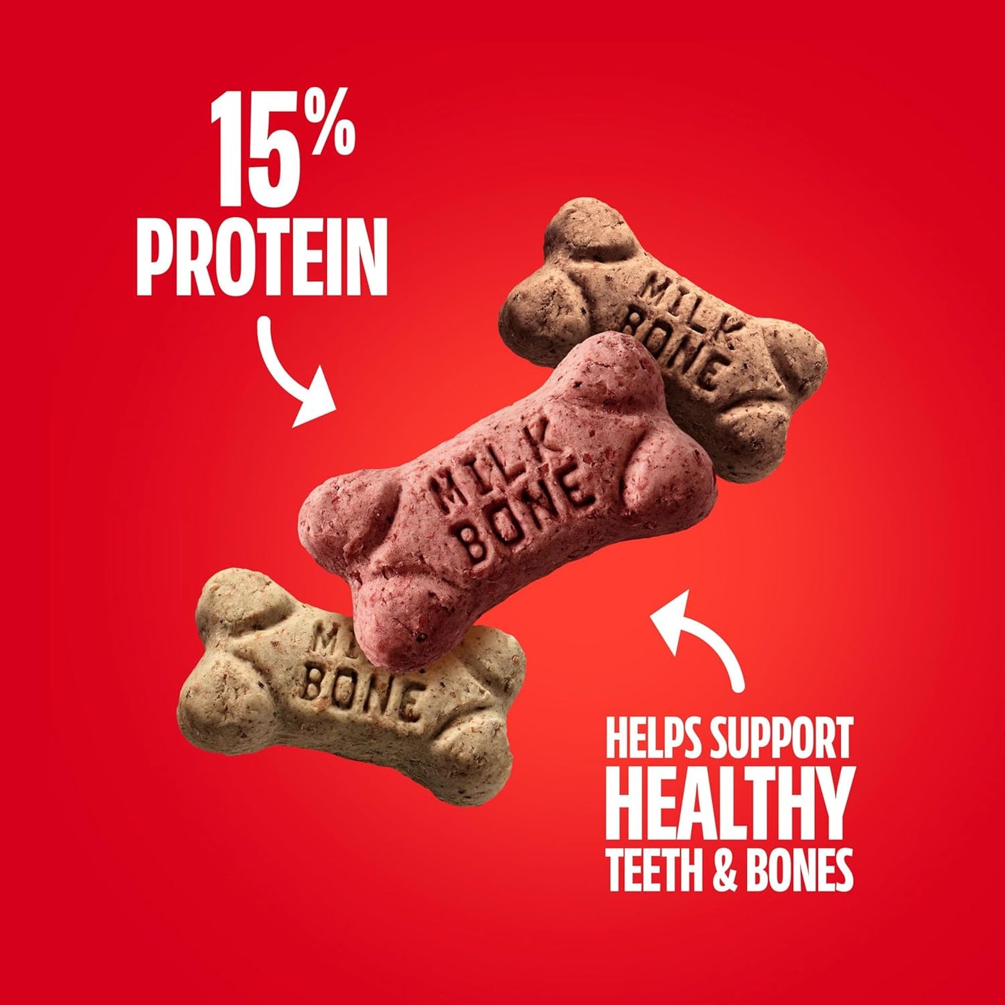 Milk-Bone Flavor Snacks Minis Dog Biscuits, Flavored Crunchy Dog Treats, 36 Oz. Canister